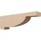 Ekena Millwork 5"W x 30"D x 10"H Thin Alpine Rough Cedar Woodgrain TimberThane Corbel, Primed Tan CORUR05X30X10ALPRCPR - alternate 1